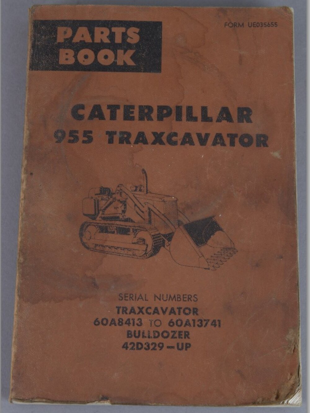 Caterpillar 955 Traxcavator Parts Book serial numbers 60A8413 to 60A13741